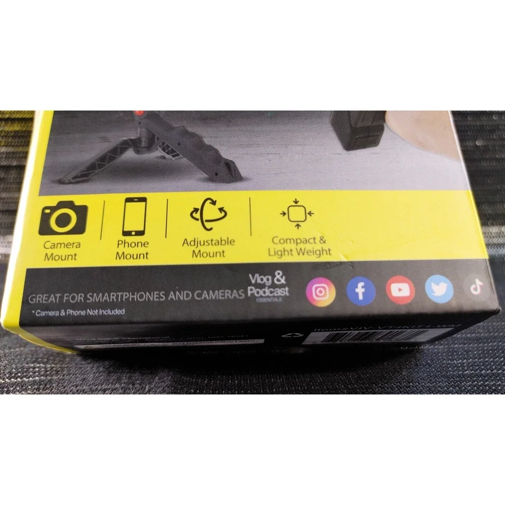 Vivitar Pistol Grip Tripod Camera & Smart Cellphone Adjustable Lightweight